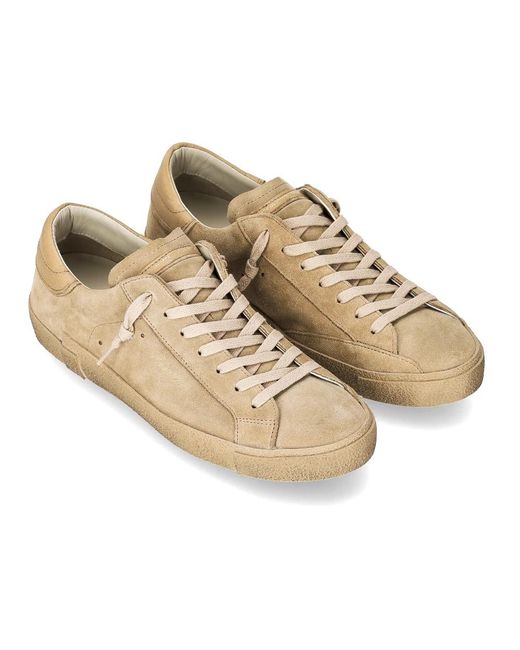 Philippe Model Schoenen ,Katoen Prsx Tennis in het Natural voor heren