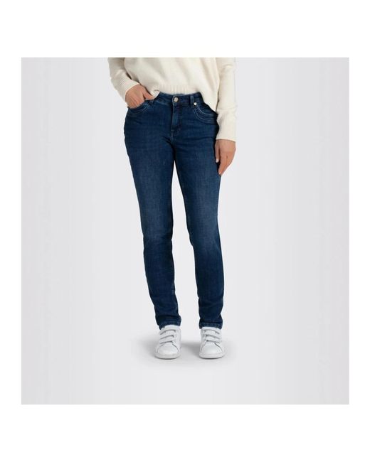 M·a·c Blue Slim leg denim jeans