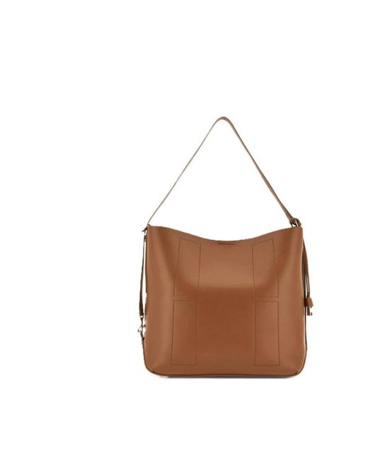 Hogan Brown Lederhandtaschen Für Einen Stilvollen Look