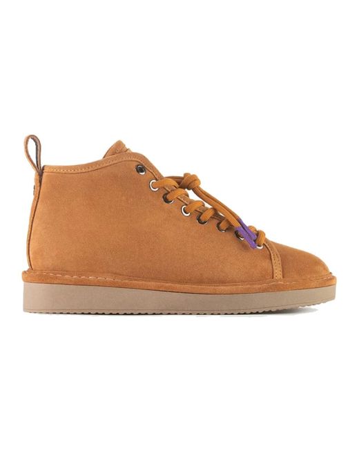 Pànchic Brown Lace-Up Boots