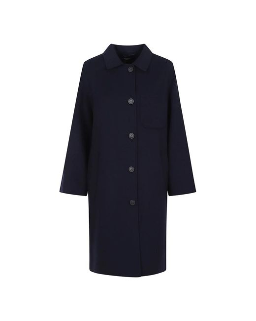 Single-Breasted Coats Weekend by Maxmara de color Blue