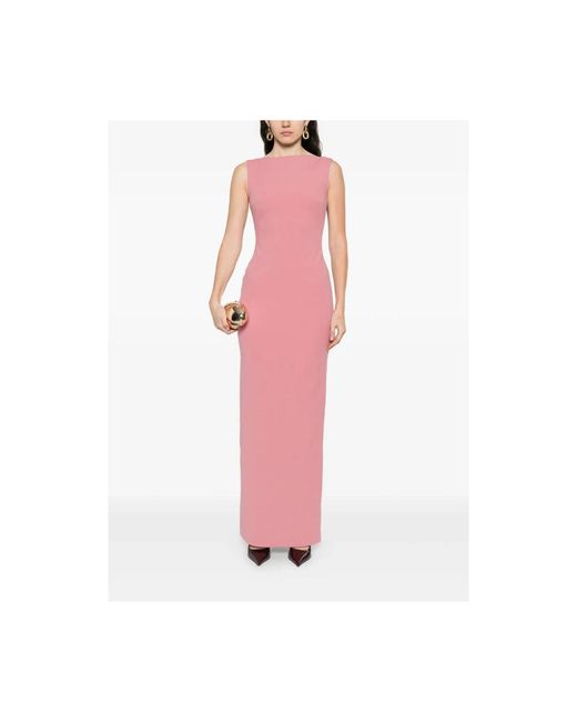 Solace London Pink Rosa Bootshals Maxikleid