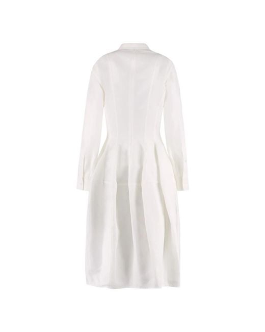 Bottega Veneta White Shirt Dresses