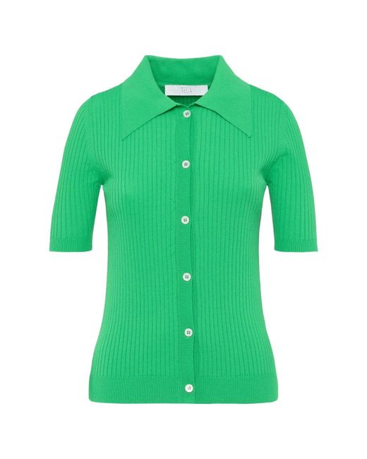 Cardigans Tela de color Green