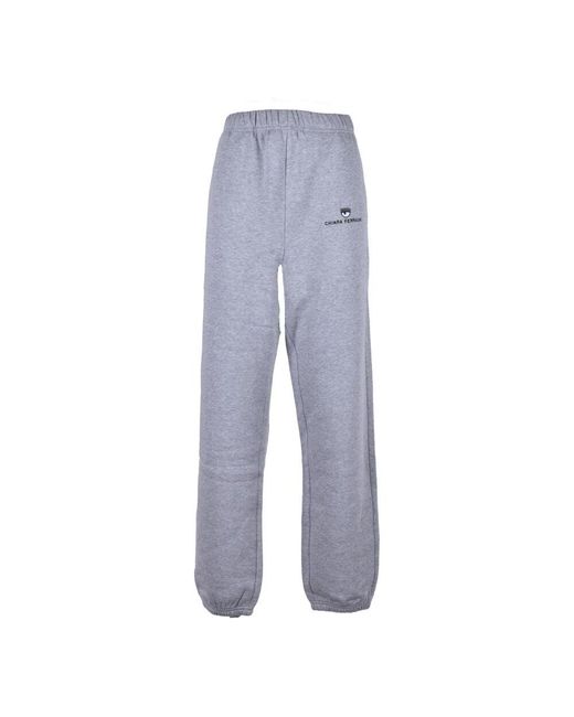 Chiara Ferragni Blue Baumwoll pantalone