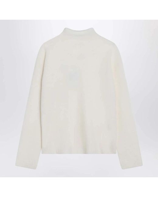 Max Mara White Cashmere Knitwear