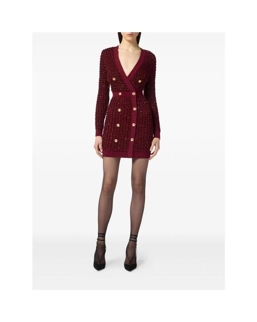 Elisabetta Franchi Red Short Dresses