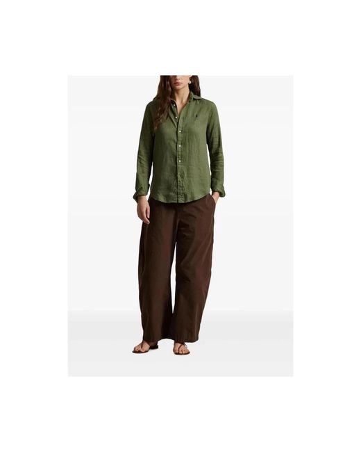 Polo Ralph Lauren Overhemden ,Groen ,Shirt in het Green