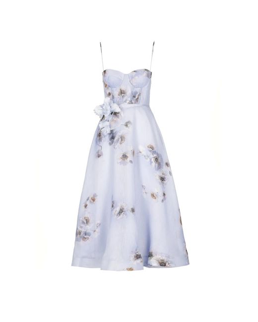 Zimmermann Midi Dresses in het Blue