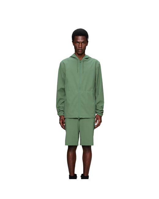 Rains Green Rain Jackets for men