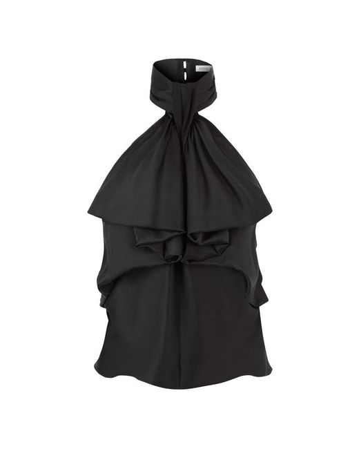 Nina Ricci Black Fließendes top mit