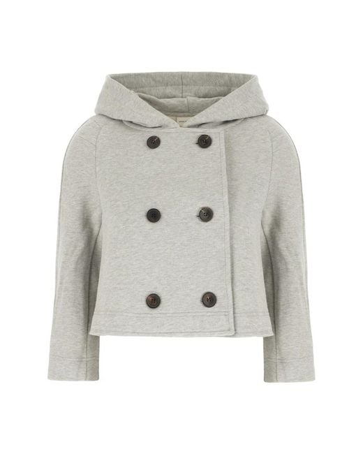 Dries Van Noten Gray Zip-Throughs