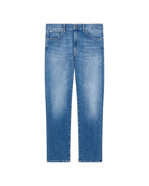 Slim fit high waist jeans blu di Dondup in Blue