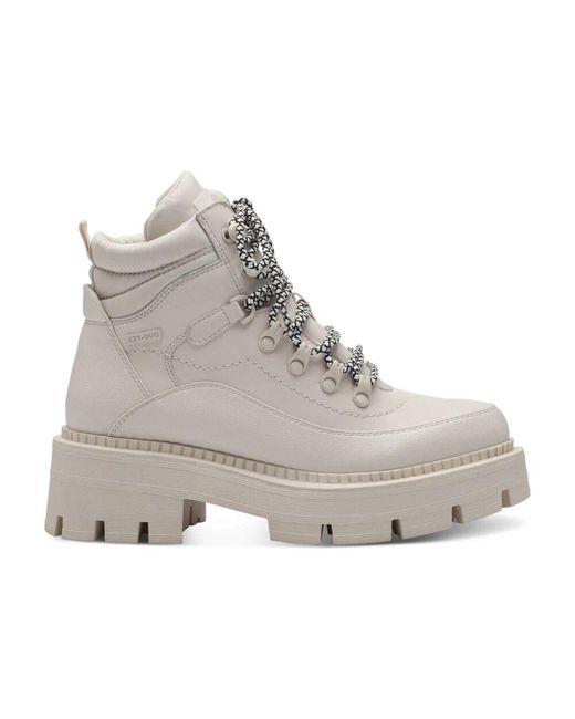 Tamaris Gray Weiße geschlossene booties