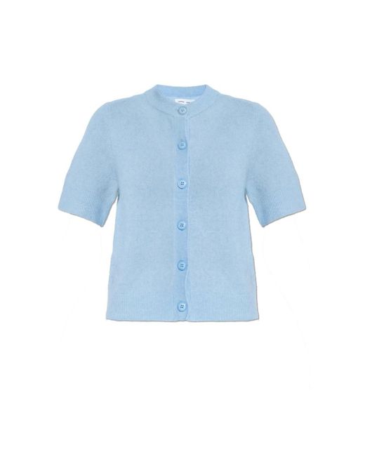 Samsøe & Samsøe Truien & Vesten ,Blauw ,Wol Sanoura Cardigan in het Blue