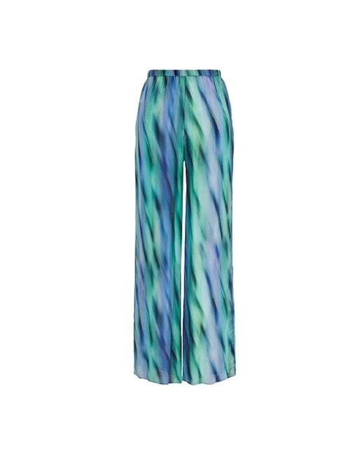 ARMANI EXCHANGE Blue Wide Trousers