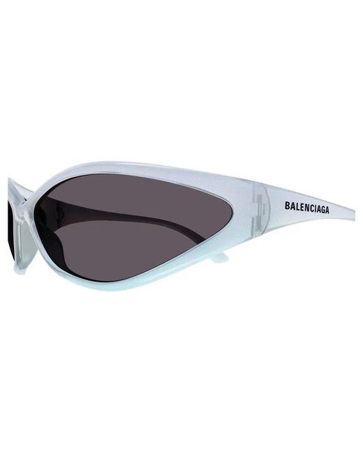 Balenciaga Gray Weiße/graue sonnenbrille