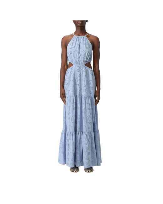 Mc2 Saint Barth Blue Midi Dresses