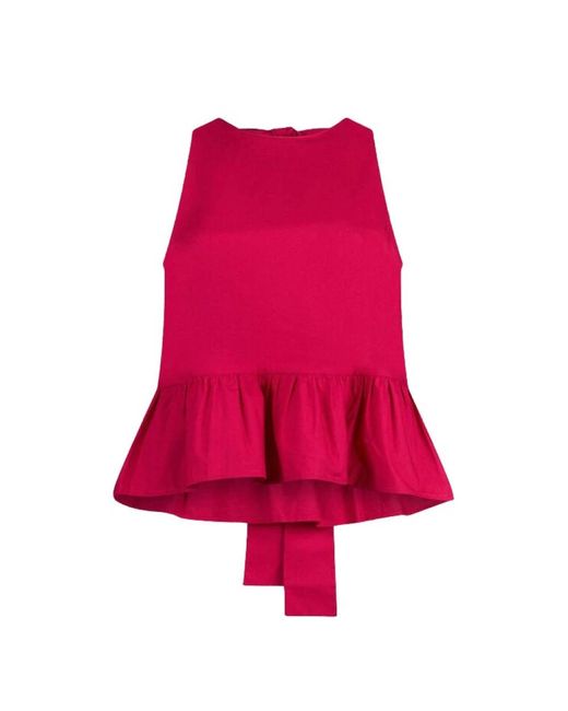 Liu Jo Red Sleeveless Tops