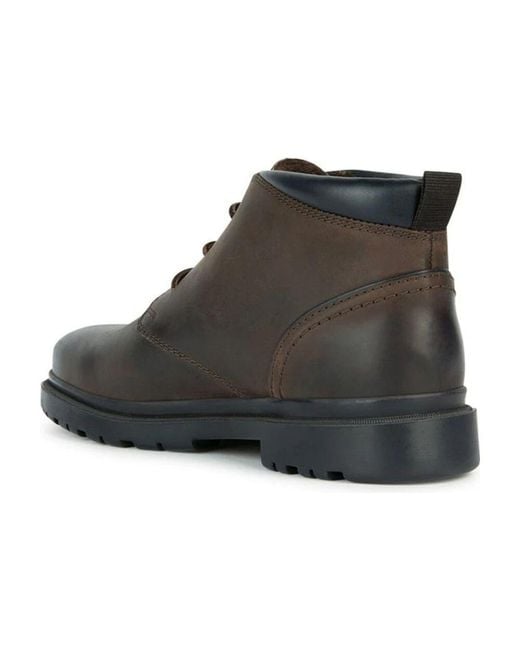 Lace-Up Boots di Geox in Black da Uomo