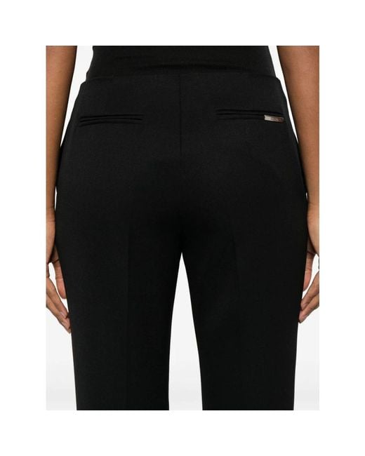 The Attico Zwarte Straight Leg Broek in het Black