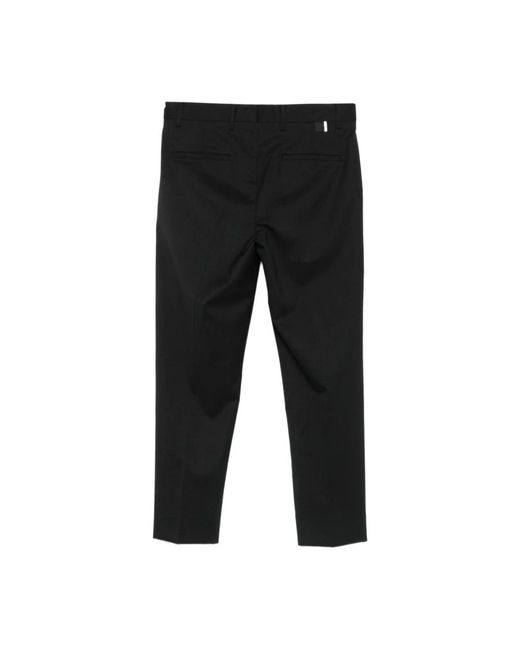 Low Brand Black Straight Trousers for men