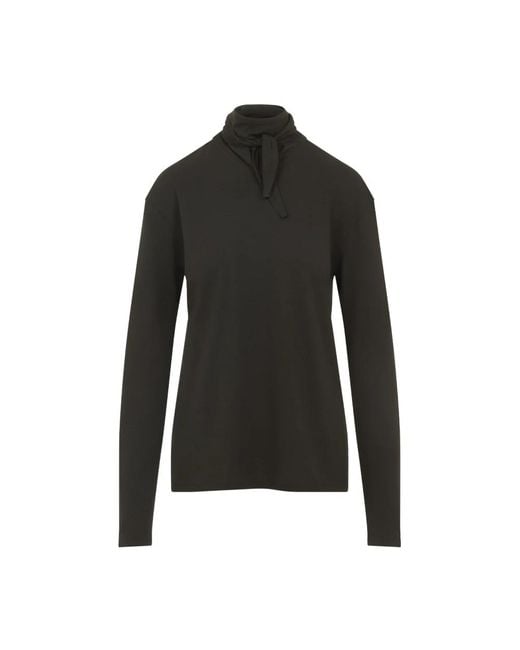 Long Sleeve Tops di Lemaire in Black