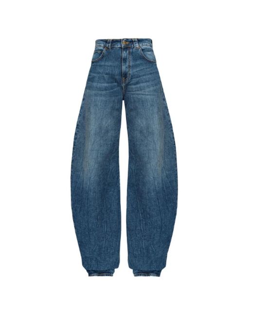 Pinko Blue Loose-Fit Jeans