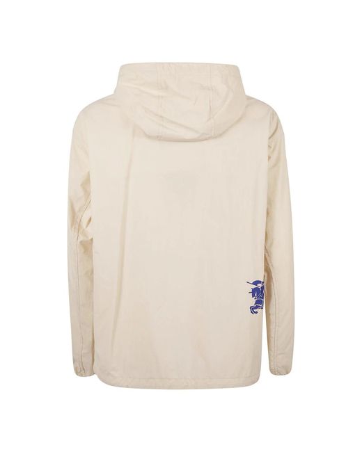 Burberry White Light Jackets for men