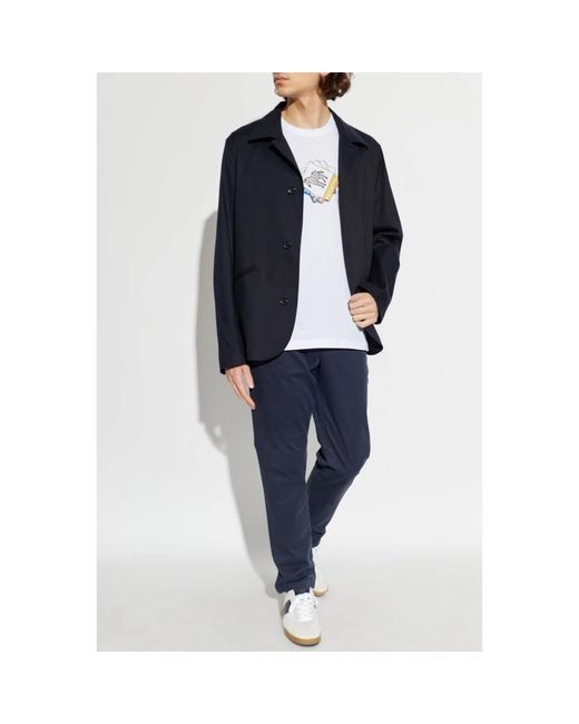 Paul Smith Jassen ,Blauw ,Katoen Tuxedo Jas Met Open Revers in het Blue voor heren