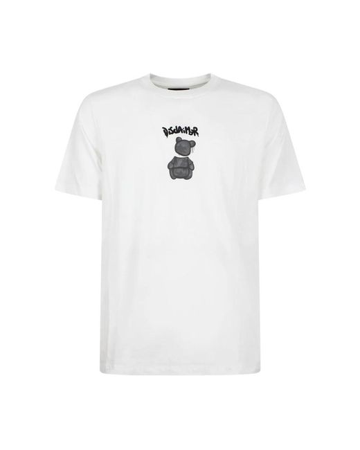 DISCLAIMER Weißes punkt-t-shirt in White für Herren