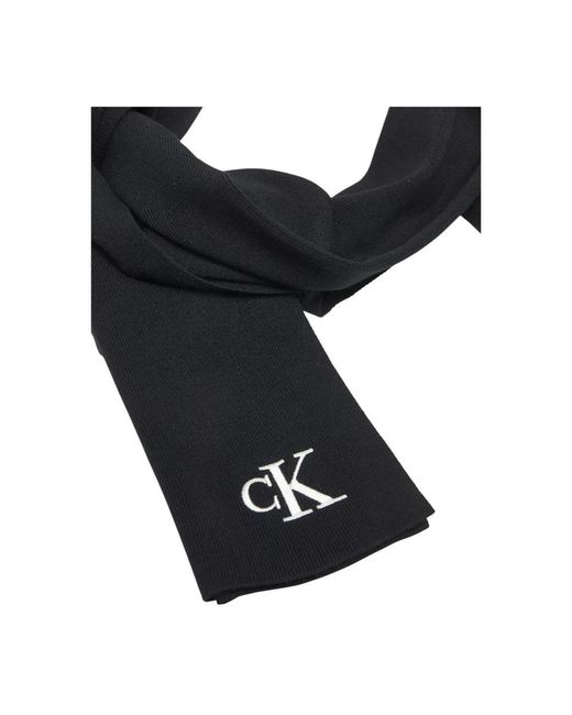 Scarves di Calvin Klein in Black da Uomo