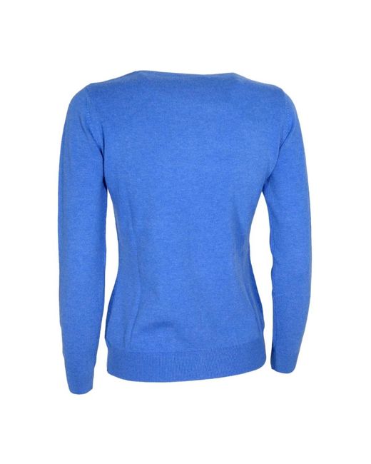 Cashmere Company Blue Round-Neck Knitwear