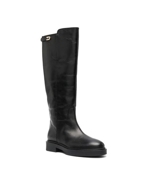 Furla Black High Boots