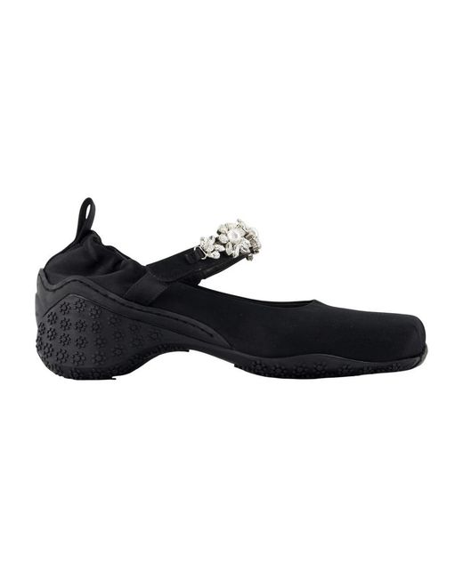 Simone Rocha Black Ballet Turbo Sneakers