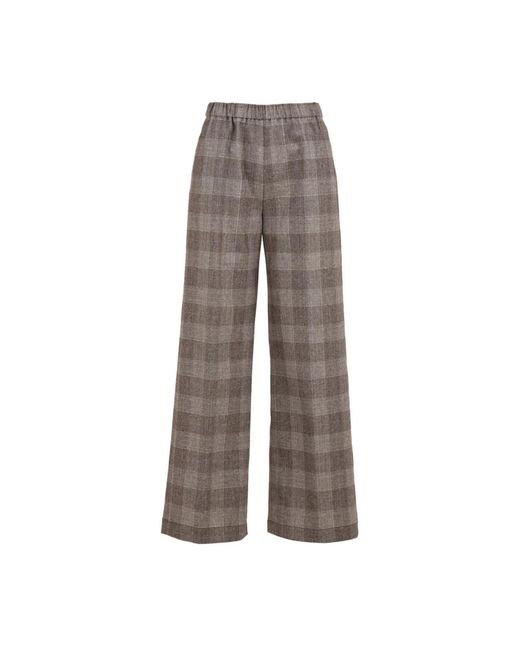 Aspesi Broeken ,Grijs ,Wijde Broek in het Gray