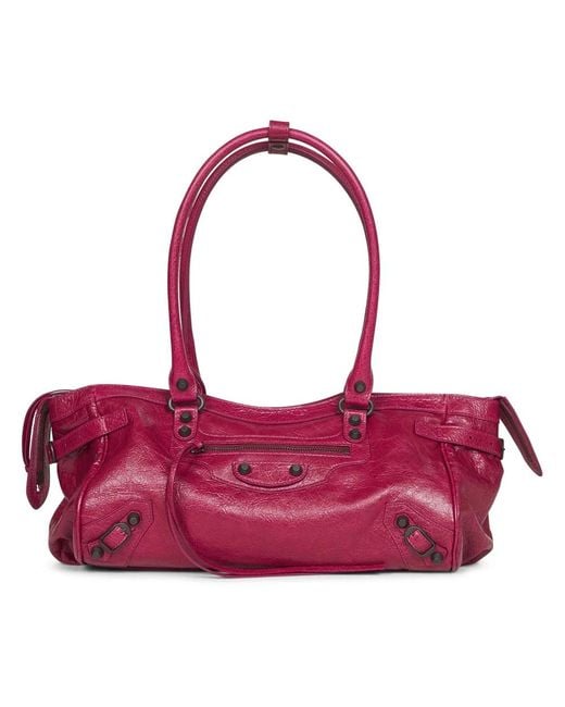 Balenciaga Red Storico Lambskin Arena Tasche