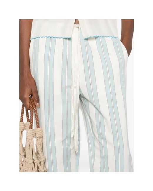 Forte_forte Blue Straight Trousers
