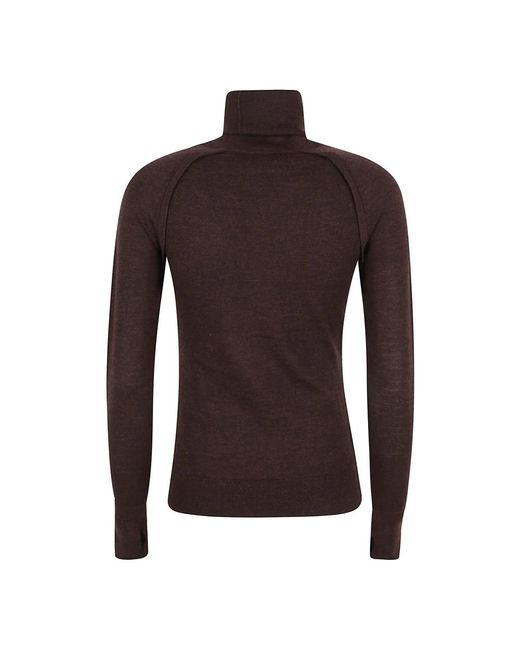 Victoria Beckham Brown Turtlenecks