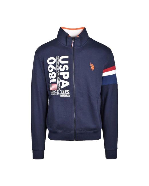 U.S. POLO ASSN. Baumwollpullover in Blue für Herren