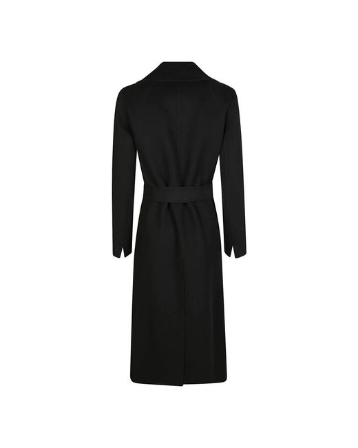 Max Mara Belted Coats in het Black