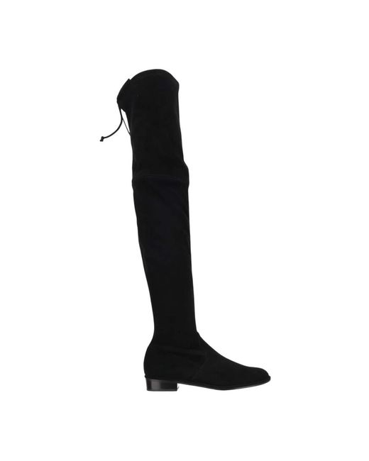 Stuart Weitzman Over-Knee Boots in het Black