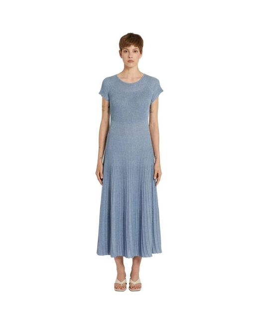 Marella Blue Knitted Dresses