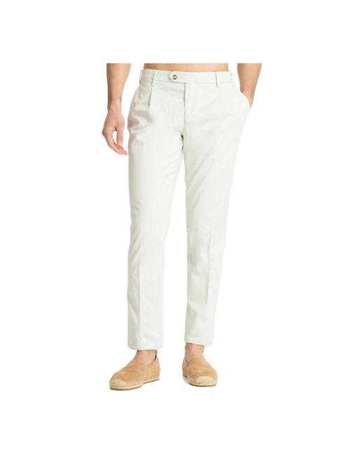 Pantaloni classici soho con multipockets di Lardini in White da Uomo