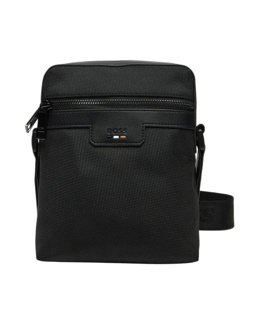 HUGO Men's Black Cross Body Messenger