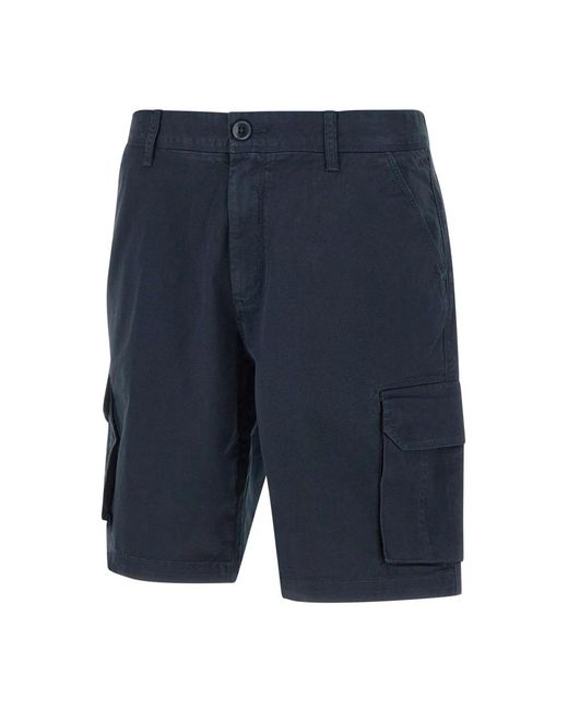 Sun 68 Blue Casual Shorts for men