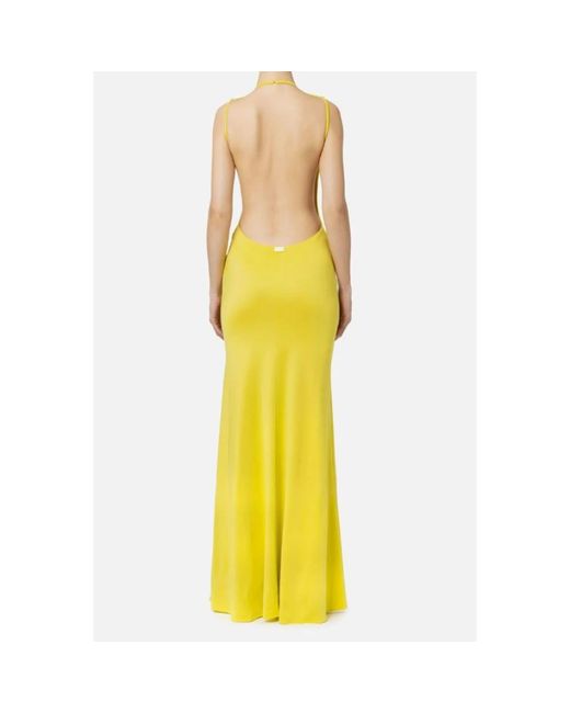 Elisabetta Franchi Yellow Maxi dresses