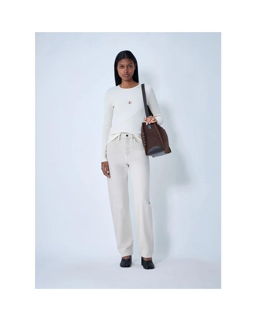 Round-Neck Knitwear J.W. Anderson de color White