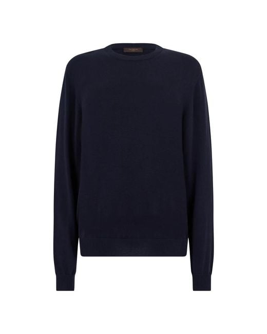 Slowear Blue Round-Neck Knitwear for men
