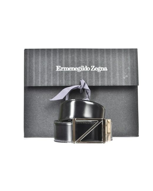 Zegna Black Belts for men